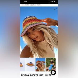 Princess Polly Peyton bucket hat multi